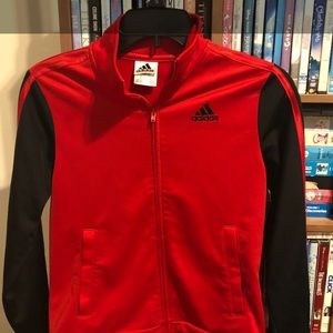 Adidas Red and Black Boys Jacket(10-12)